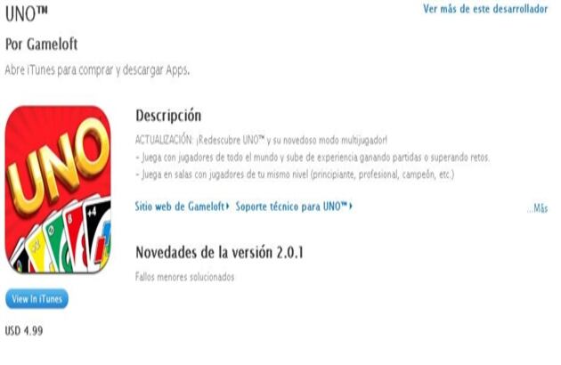 También puede regalar juegos desde la tienda Apple. Haga clic en la flecha al lado del precio y elija 'Regalar' para diligenciar sus datos y los de la persona que recibirá el regalo por correo electrónico. El pago se carga a la tarjeta de crédito que tenga vinculada con App Store.