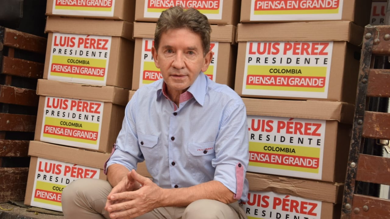 El candidato presidencial, Luis Pérez