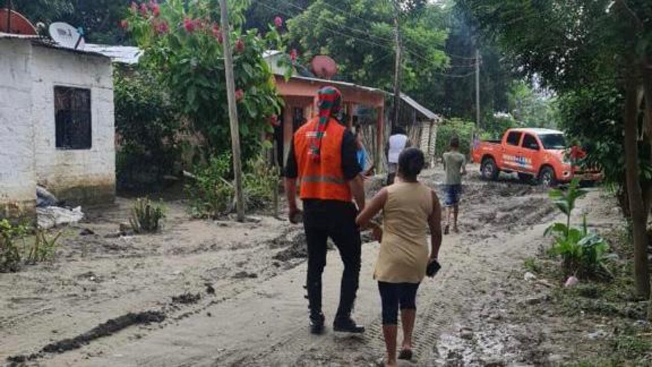 Vías afectada en el departamento de Magdalena.