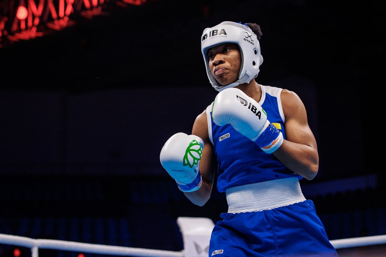 Angie Valdez, boxeadora colombiana.