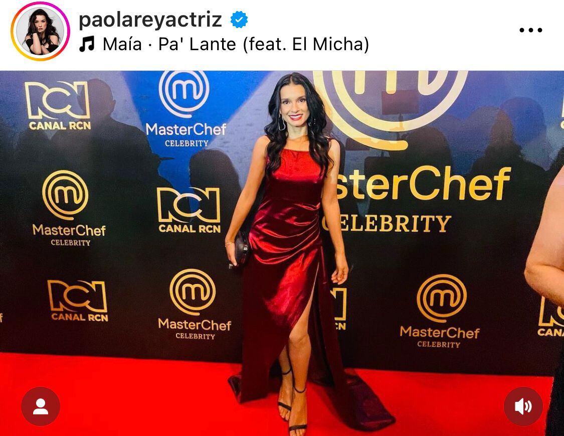 Paola Rey es una de las participantes de MasterChef Celebrity 2024.