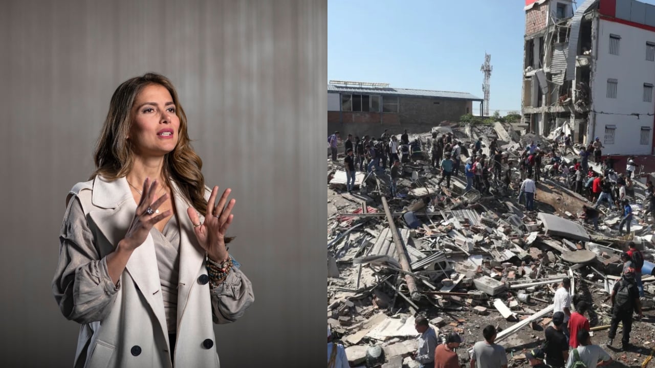 Carolina Deik, primera dama de Bogotá, y desastre del terremoto en Colombia.