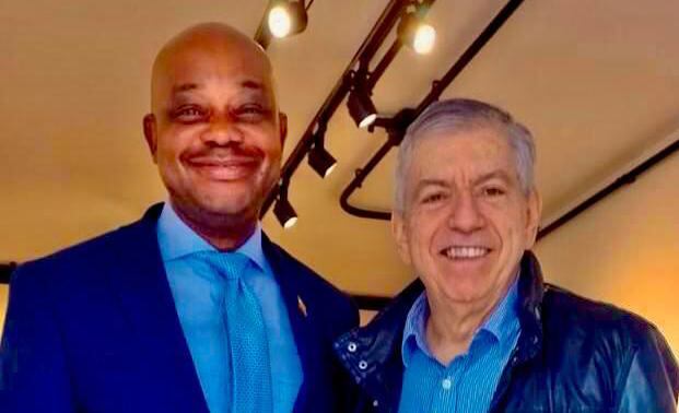 El expresidente César Gaviria recibió en su casa al exministro Luis Gilberto Murillo, quien aspira a la presidencia de la República. 02/03/2022.