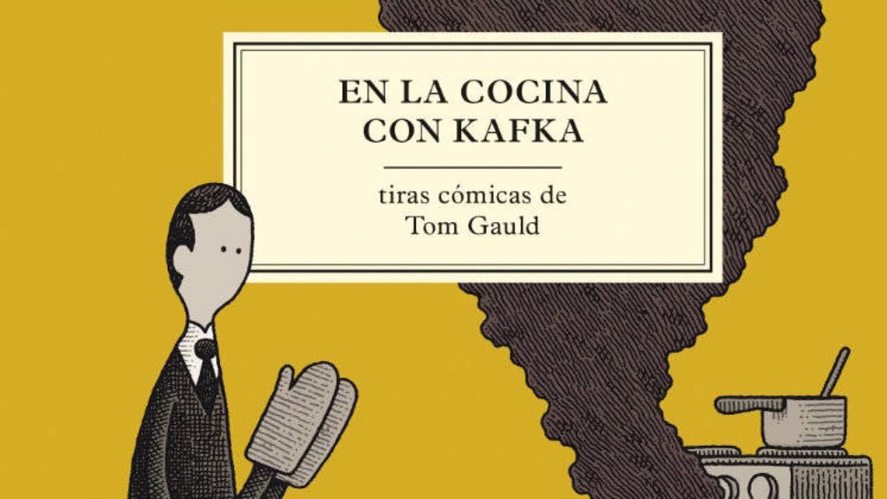 Cubierta de 'En la cocina con Kafka' de Tom Gauld. Ed. Salamandra.