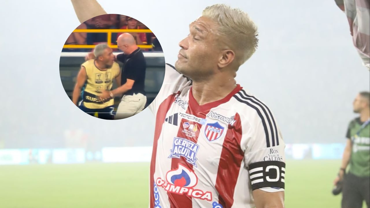 Teófilo Gutiérrez, uno de los más felices tras el gol de Enamorado en Ibagué.