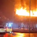 Incendio en una bodega de madera en el Centro de Medellín.