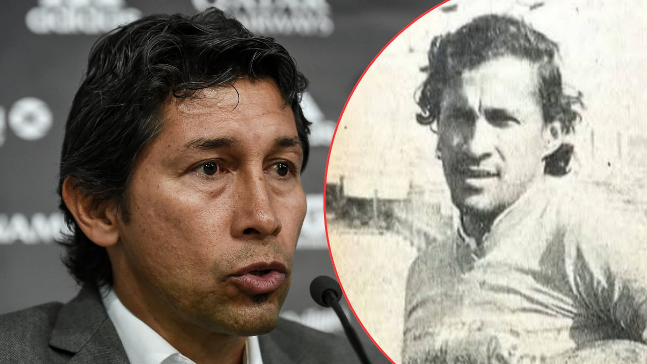 Jorge El Patrón Bermúdez (izq.) despide a su padre, Jorge Enrique (der.).