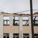Panorama de un edificio dañado por un ataque con drones en Bila Tserkva. -Foto: Reuters. / Autor: Gleb Garanich.