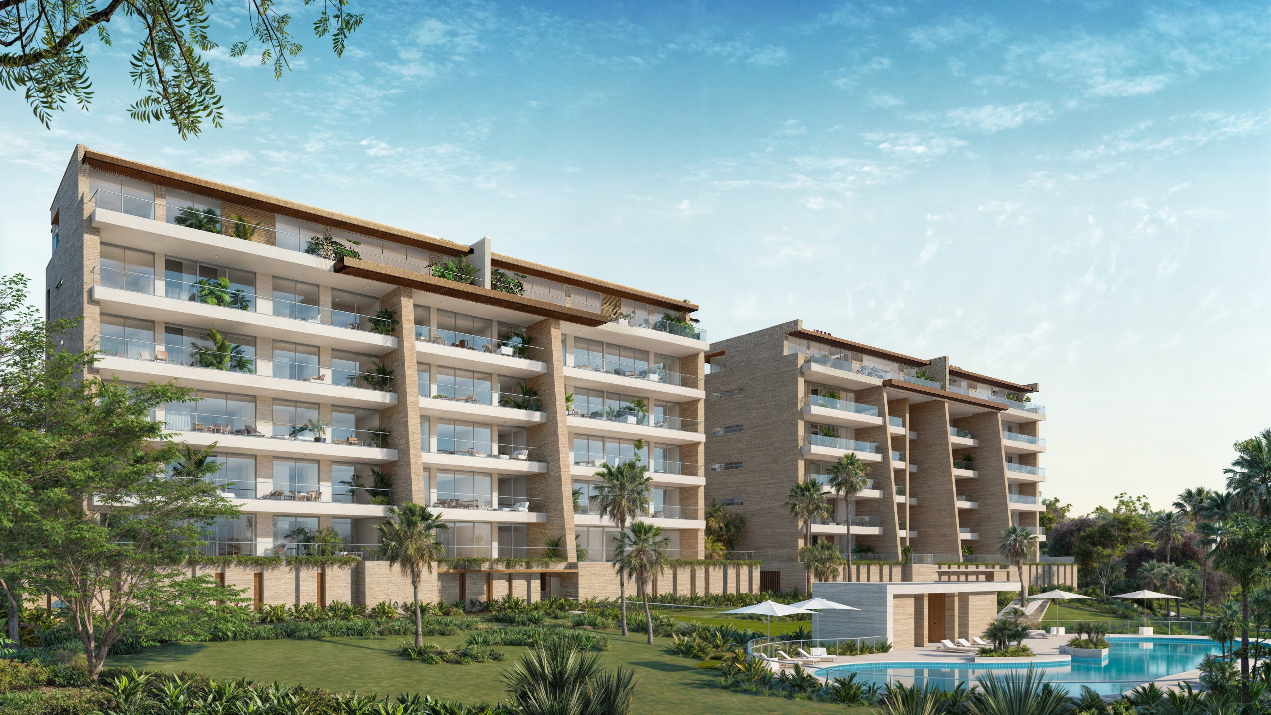 Torres 5 y 6 de apartamentos del Proyecto Calablanca, en Barú.