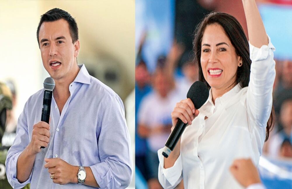 Daniel Noboa y Luisa González