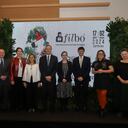 En la foto, el presidente de la Cámara Colombiana del Libro, Emiro Aristizábal; la directora del Idartes, María Claudia Parias; la directora de IBRACO, Beatriz Miranda; el embajador de Brasil en Colombia, Paulo Estivallet De Mesquita; la directora de la Biblioteca Nacional de Colombia, Adriana Martínez-Villalba; el presidente de Corferias, Andrés López Valderrama; la directora de la FILBo, Adriana Ángel; y la directora de Programación de la FILBo, Pilar Londoño.