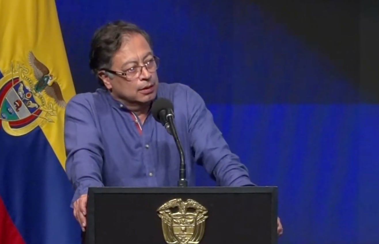Gustavo Petro durante el Congreso de la Andi
