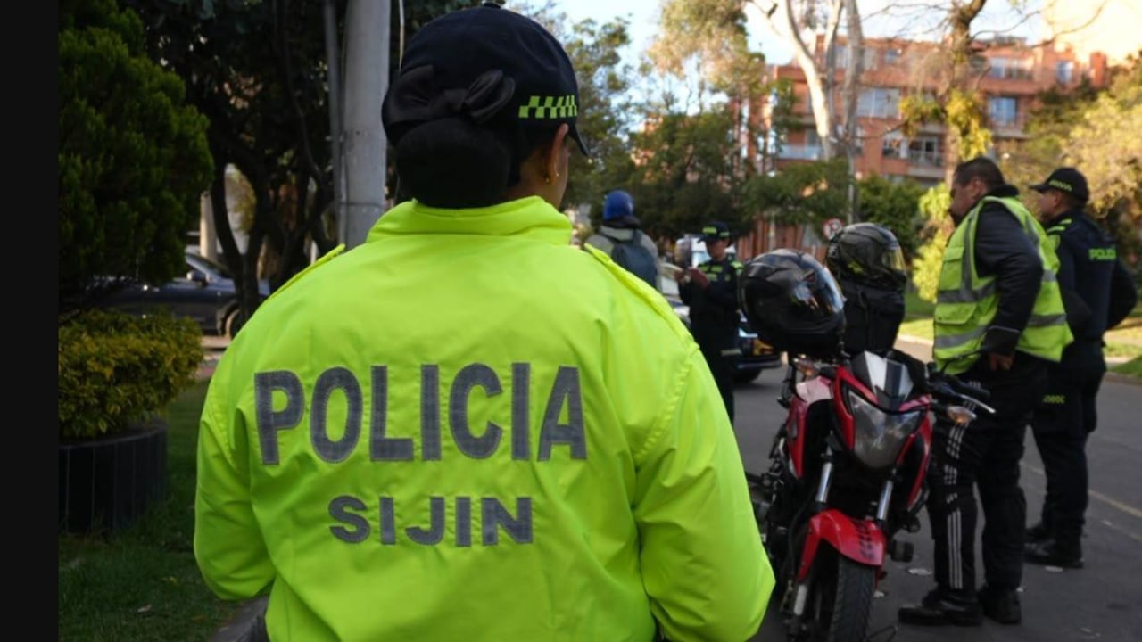 Operativo de la Policía Metropolitana de Bogotá.