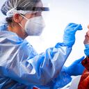 Una prueba covid en Alemania.