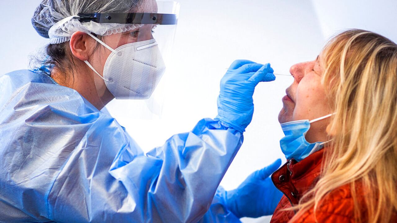 Una prueba covid en Alemania.