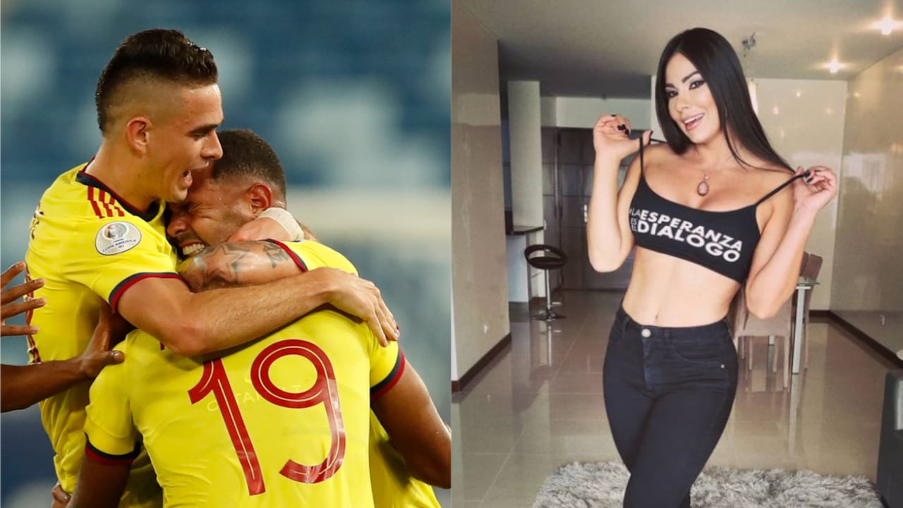 Selección Colombia y Esperanza Gómez. Foto: AP/Bruna Prado e Instagram Esperanza Gómez.