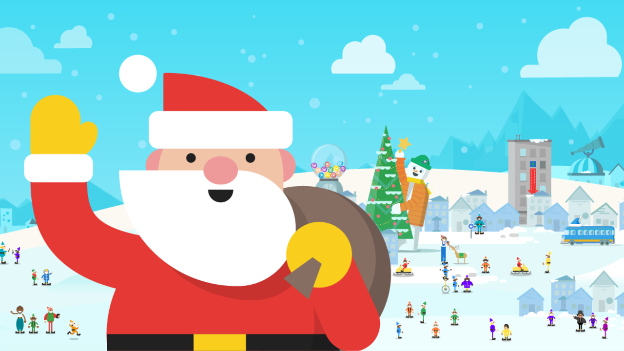 Google creó la herramienta de 'Santa Tracker', para mostrar el recorrido de Papá Noel durante la noche de Navidad.