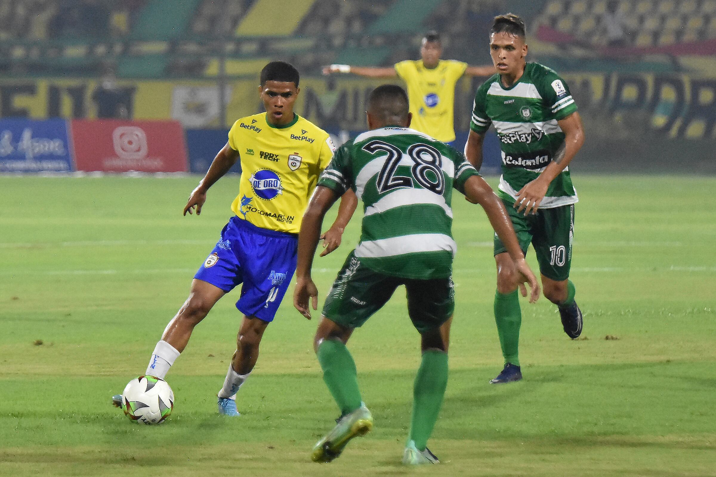 CARTAGENA. 3 de mayo de 2022. Real Cartagena perdió 1-2 frente a Valledupar en el estadio Jaime Morón, en juego válido por la fecha 15 del Torneo BetPlay I-2022. (Cortesía Dimayor)