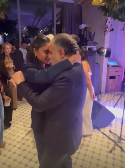 Armando Benedetti y su esposa Adelina Guerrero bailaron hasta el amanecer.
