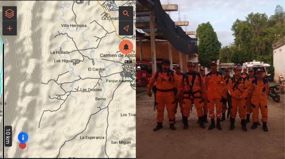 Defensa Civil busca a las 30 personas extraviadas en Tolima.