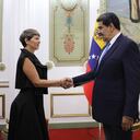 Primera dama Verónica Alcocer y el presidente de Venezuela Nicolás Maduro