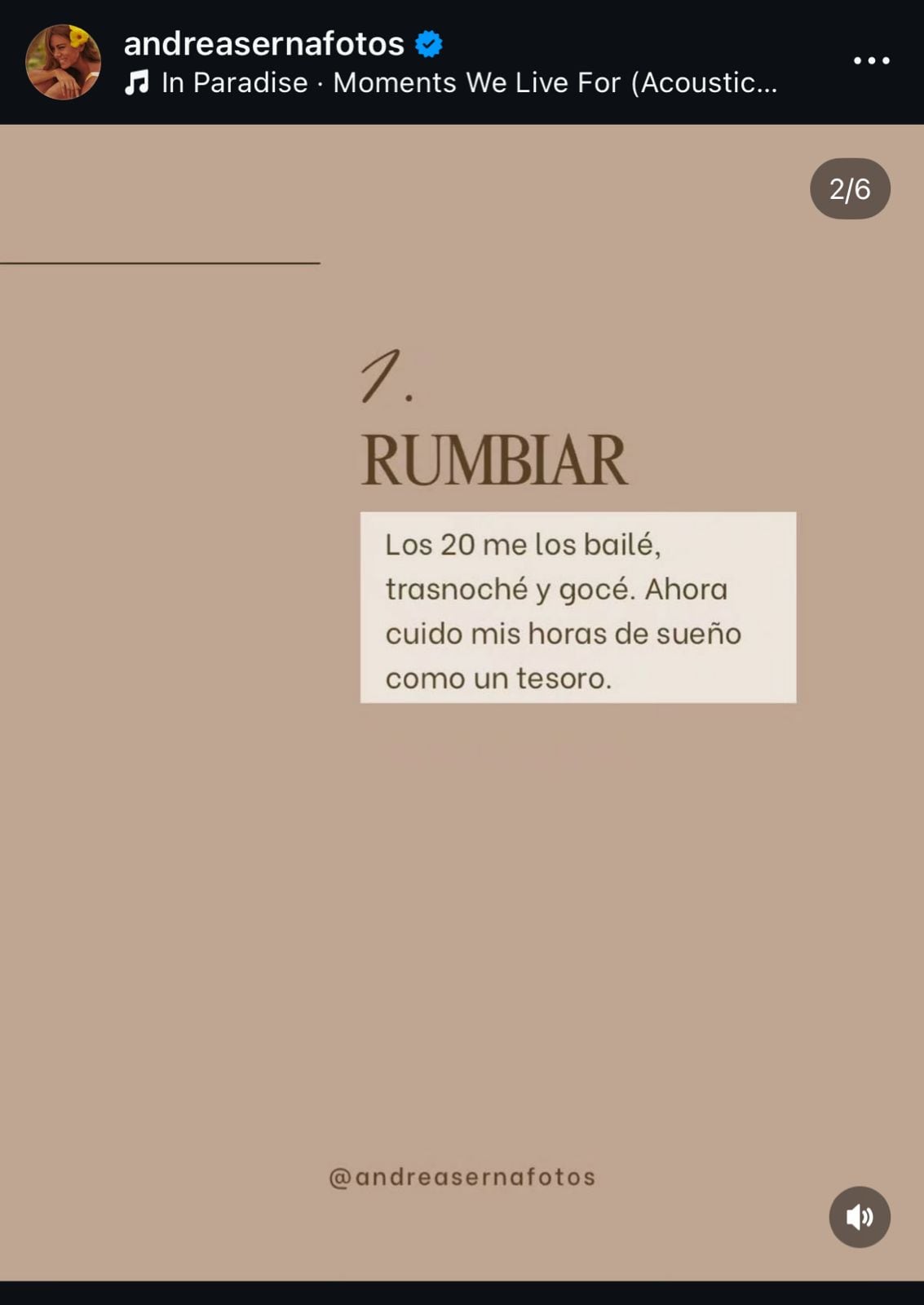 Andrea Serna compartió las cinco cosas que dejó de hacer porque ya no las disfrutaba.