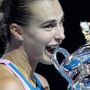 La tenista bielorrusa Aryna Sabalenka se levantó con su primer Grand Slam