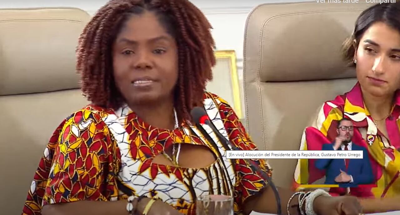 La vicepresidenta Francia Márquez no ocultó su descontento frente a las decisiones del primer mandatario.