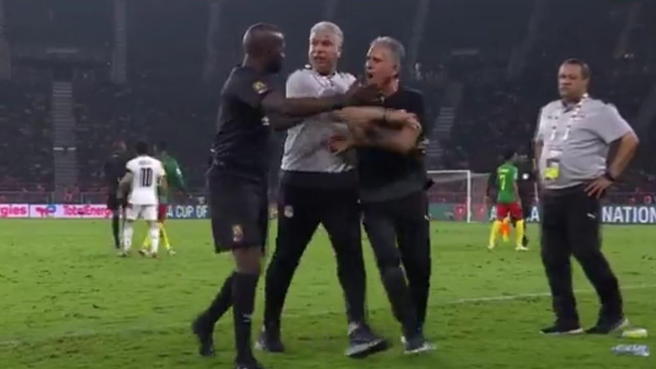 Carlos Queiroz en la Copa de África con Egipto