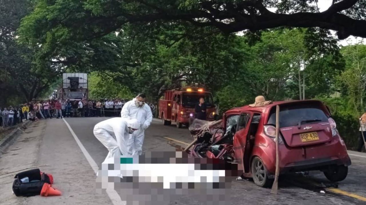 Grave accidente en Zona Bananera de Ciénaga, Magdalena: cinco personas de una misma familia perdieron la vida.