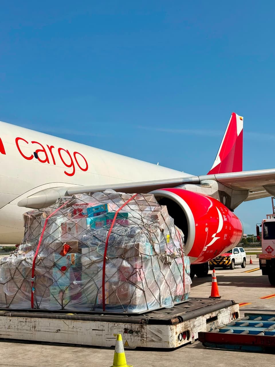 Ayuda transportada por Avianca desde Miami
