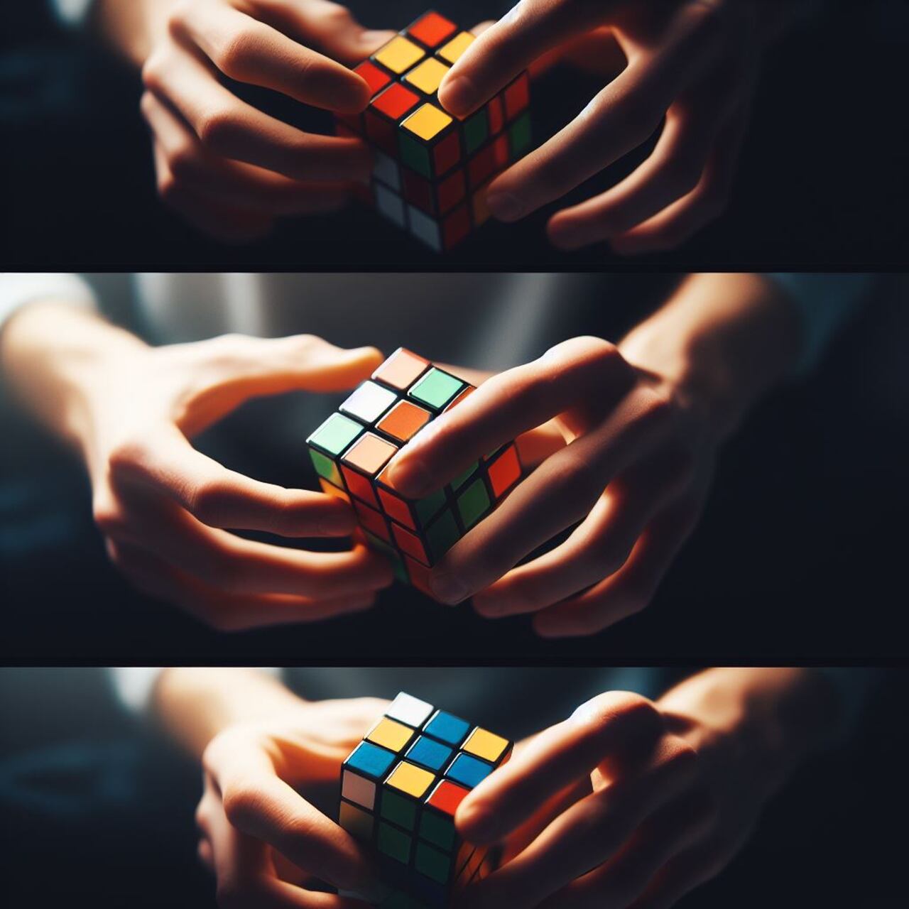 Para resolver el cubo rubik se necesita concentración y paciencia.