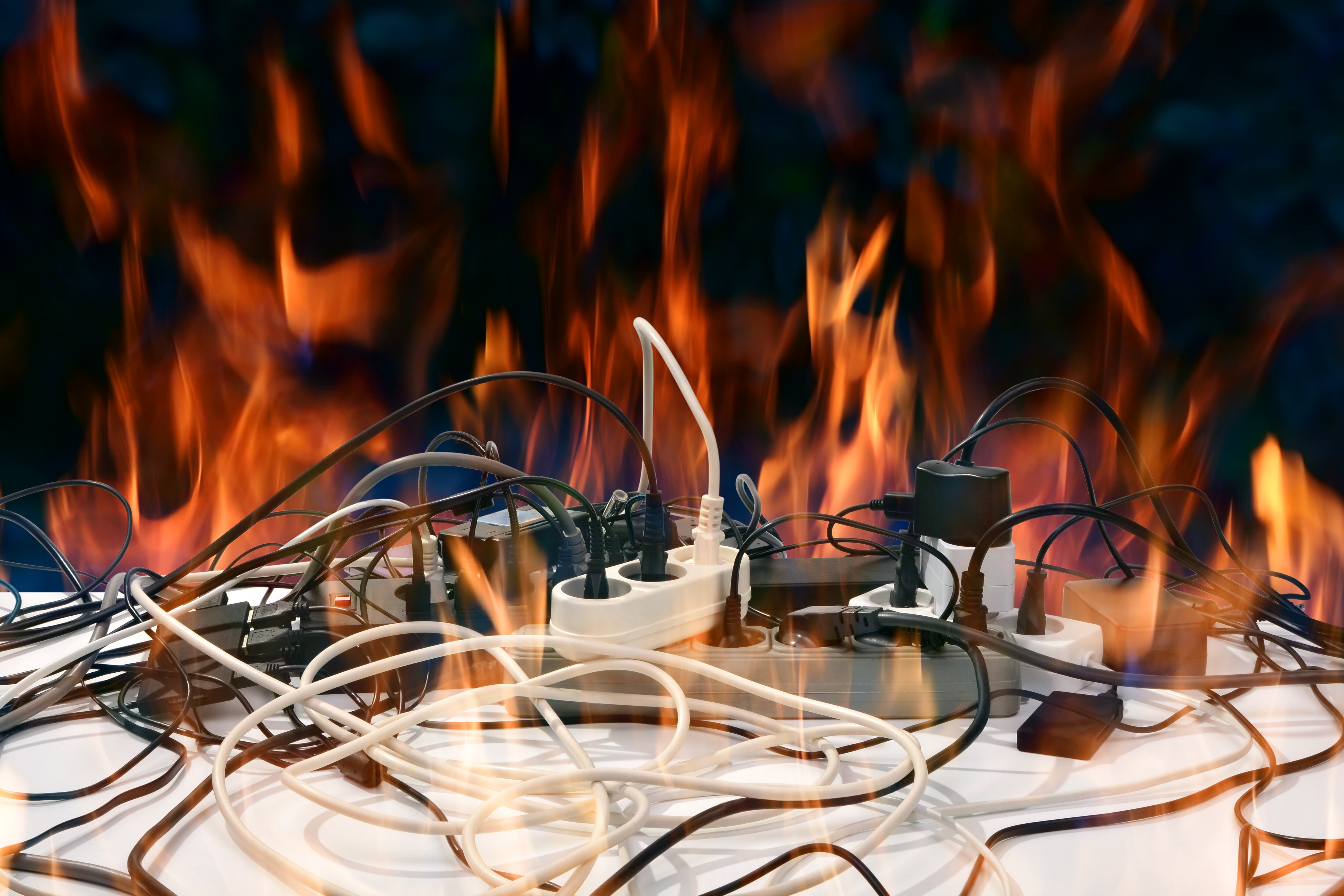 Las extensiones eléctricas de baja calidad pueden causar accidentes.