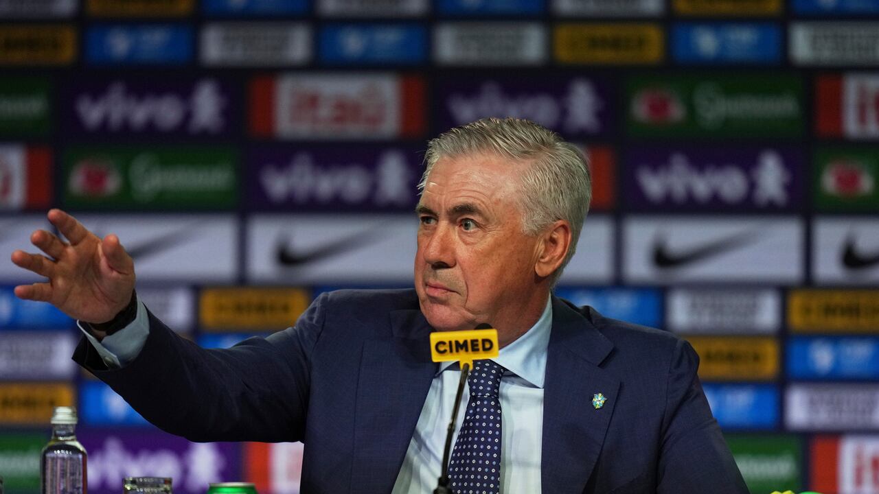 Carlo Ancelotti, técnico de la selección brasileña