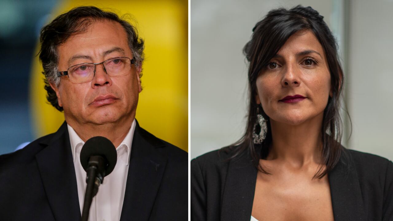 El presidente Gustavo Petro y la exministra de Minas, Irene Vélez.