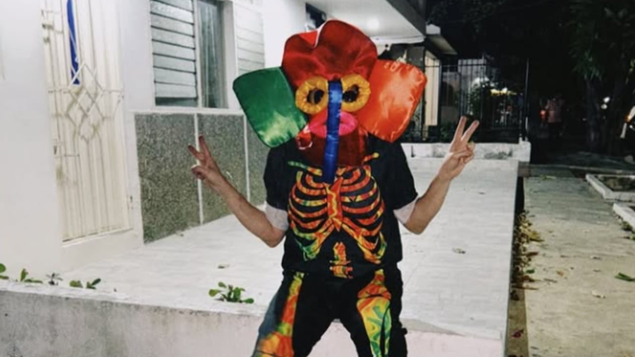 Shakira se gozó la Guacherna camuflada con un disfraz de muerte