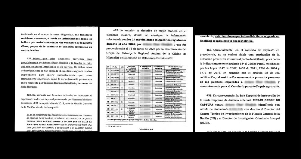 Pruebas contra Arturo Char.