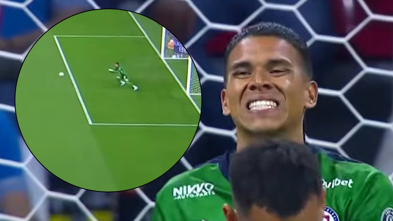 Kevin Mier quedó retratado en el primer gol de las Chivas.