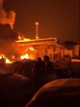 Incendio en Daguestán, Rusia.