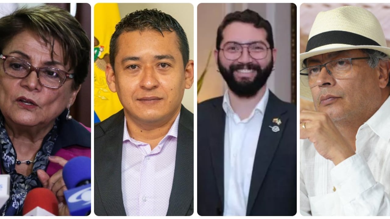 Dolly Montoya, Arturo Luna, Álvaro Moisés Ninco y Gustavo Petro.