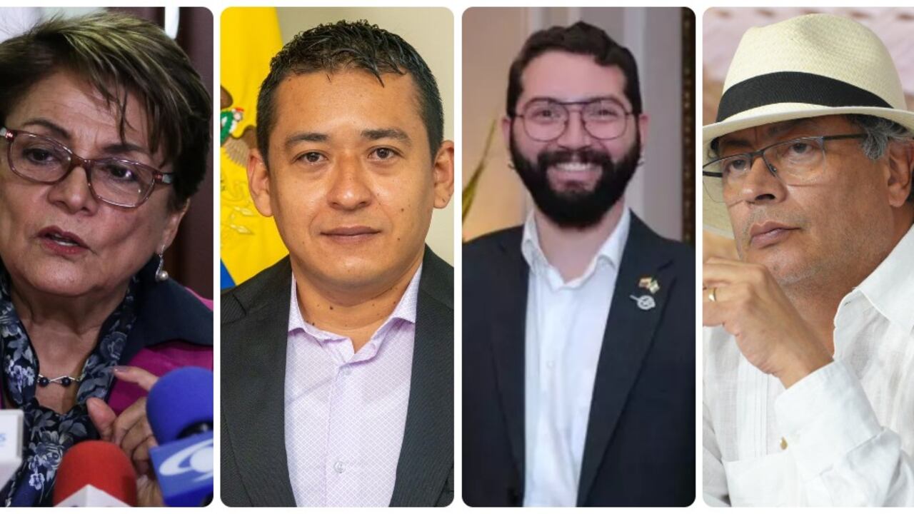 Dolly Montoya, Arturo Luna, Álvaro Moisés Ninco y Gustavo Petro.