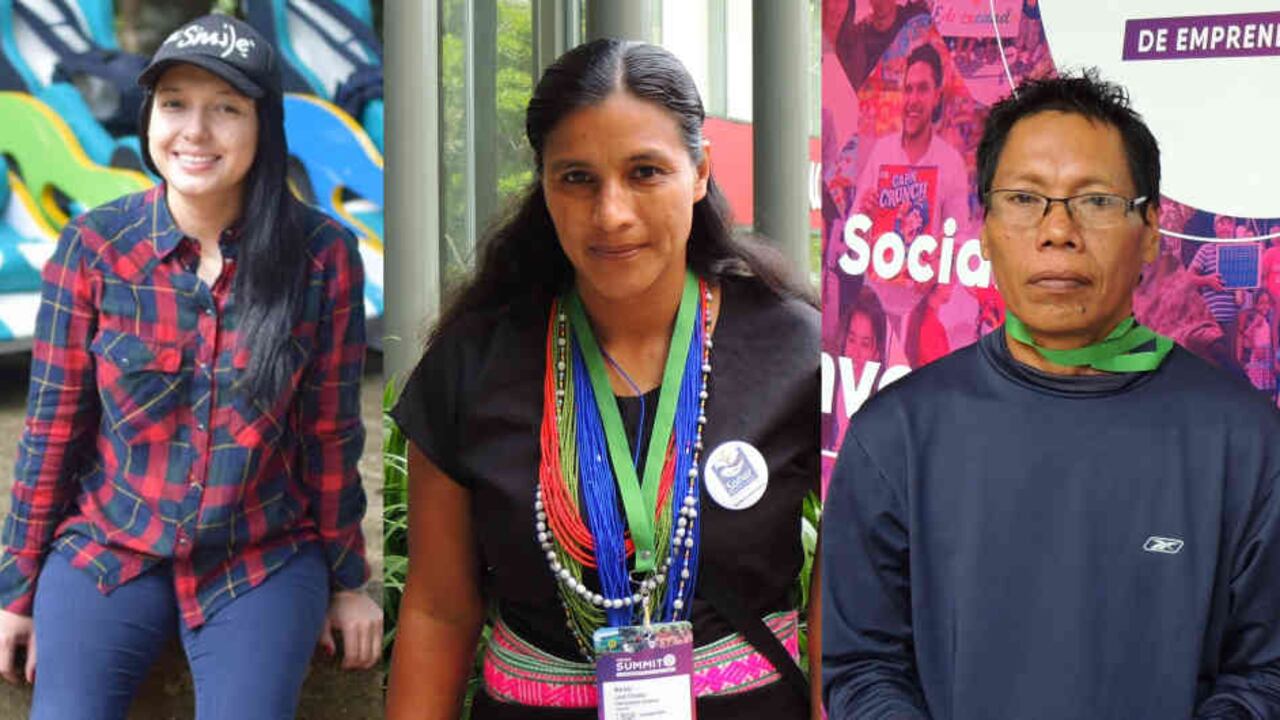 Leidy Cuestas, Mariela Luna y Baldolovino Dumasa luchan por sacar adelante sus proyectos en Bogotá, Putumayo y Chocó.