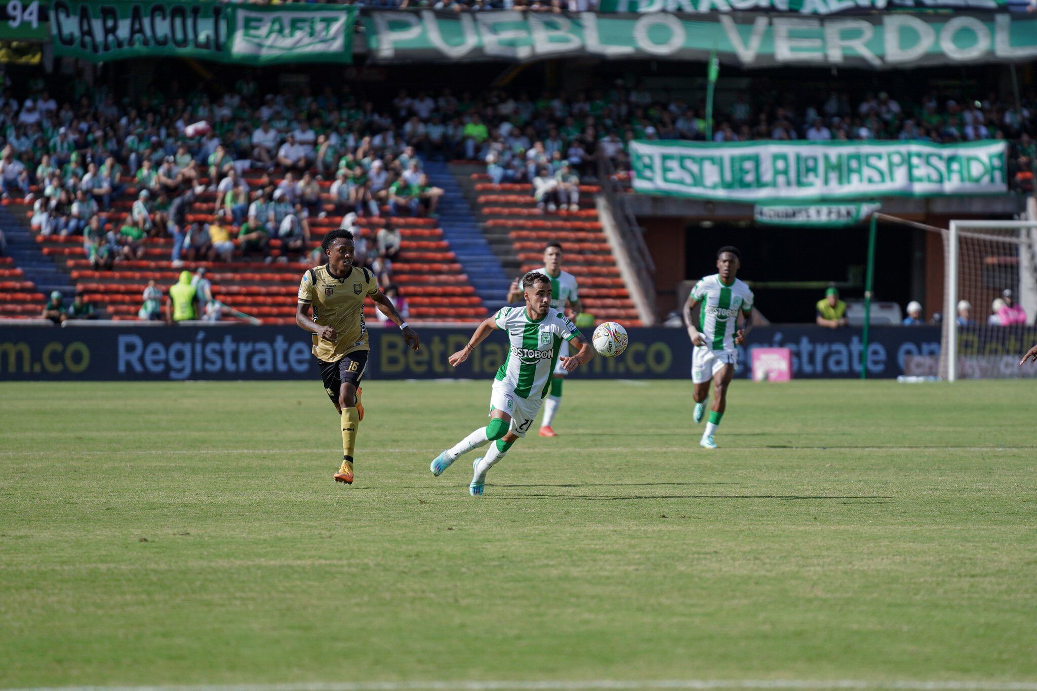 Las tribunas del Atanasio estuvieron vacíos este domingo 29 de enero. Foto: Atlético Nacional.