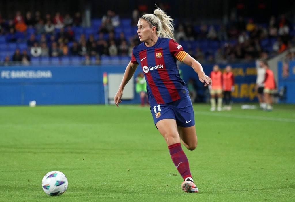 Alexia Putellas during the match between FC Barcelona and Granada CF, corresponding to the week 6 of the Liga F, played at the Johan Cruyff Stadium, on 21th October 2023, in Barcelona, Spain. (Photo by Joan Valls/Urbanandsport/NurPhoto via Getty Images)