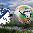 Escudo Millonarios / Balón de la Liga Betplay