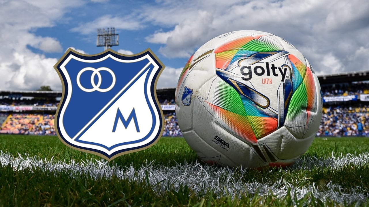 Escudo Millonarios / Balón de la Liga Betplay