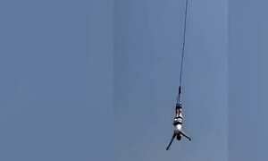 Turista experimento peligroso salto de bungee en Tailandia: la cuerda se rompió
