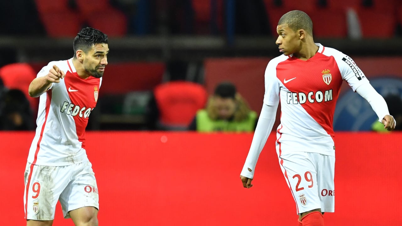 Falcao y Mbappé compartieron durante algunas temporadas en Mónaco