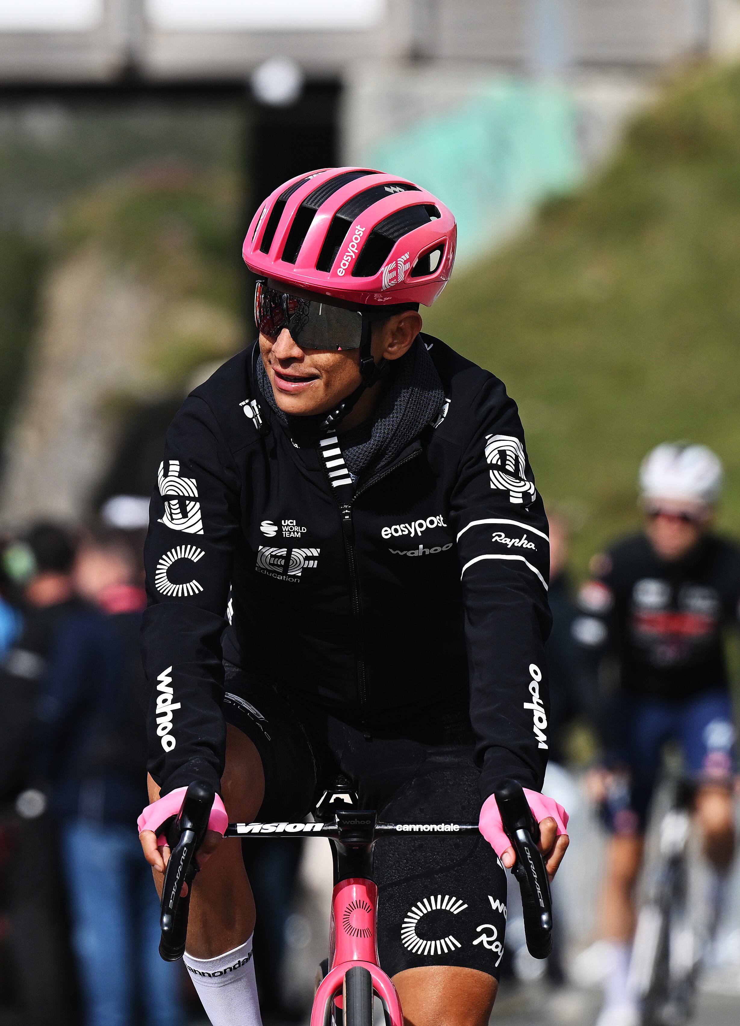EL FERIAL LARRA BELAGUA, SPAIN - AUGUST 02: Esteban Chaves of Colombia and Team EF Education - EasyPost crosses the finish line during the La Vuelta - 80th Tour of Spain 2025, Stage 10 a 175.3km stage from Parque de la Naturaleza Sendaviva to El Ferial Larra Belagua 1585m / #UCIWT / on September 02, 2025 in El Ferial Larra Belagua, Spain. (Photo by Dario Belingheri/Getty Images)