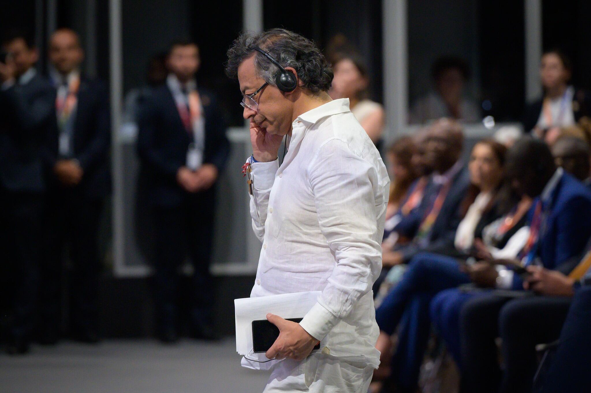 El presidente, Gustavo Petro, el 30 de junio de 2025 en Sevilla (España)